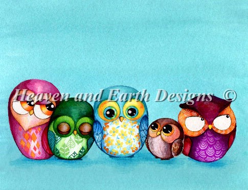 Owl Family - Click Image to Close